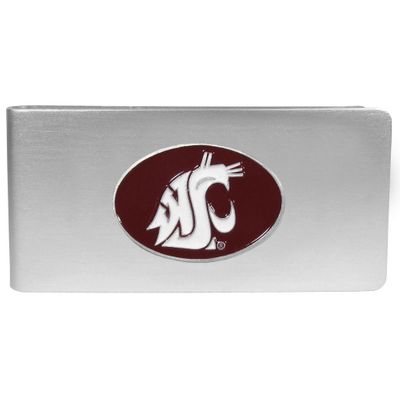 Washington St. Cougars Brushed Metal Money Clip