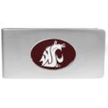Washington St. Cougars Brushed Metal Money Clip