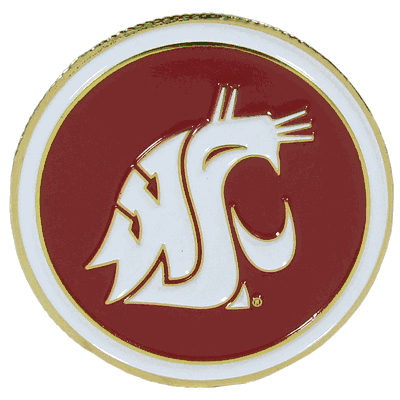 Washington St. Cougars Golf Ball Marker