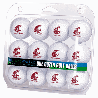 Washington State Cougars Dozen Golf Balls