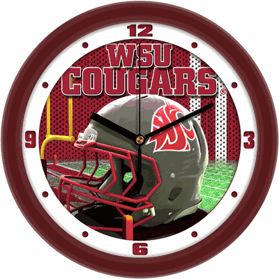 Washington State Cougars Football Helmet Wall Clock