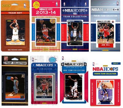 Washington Wizards 8 Different Licensed Trading Card Team Sets