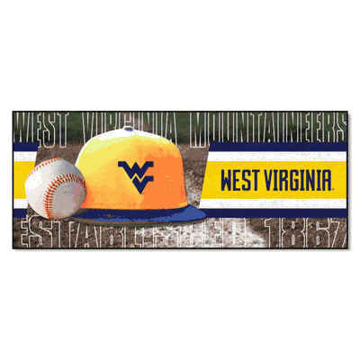 West Virginia Mountaineers Baseball Runner Rug