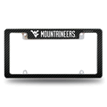West Virginia Mountaineers Black Chrome Automotive License Plate Frame West Virginia Mountaineers Black Chrome Automotive License Plate Frame