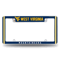 West Virginia Mountaineers Classic Chrome Auto License Plate Frame West Virginia Mountaineers Classic Chrome Auto License Plate Frame