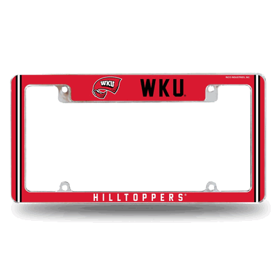Western Kentucky Hilltoppers Classic Chrome Auto License Plate Frame