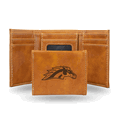 Western Michigan Broncos Brown Laser Engraved Faux Leather Trifold