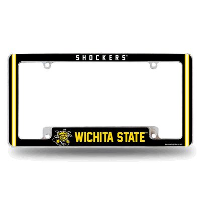 Wichita State Shockers Classic Chrome Automotive License Plate Frame