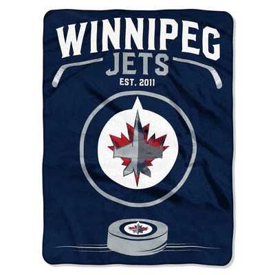 Winnipeg Jets Blanket 60x80 Raschel Inspired Design