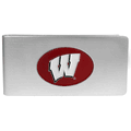 Wisconsin Badgers Brushed Metal Money Clip Wisconsin Badgers Brushed Metal Money Clip