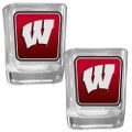 Wisconsin Badgers Square Glass Shot Glass Set Wisconsin Badgers Square Glass Shot Glass Set