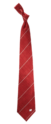 Wisconsin Badgers Tie - Oxford Stripe