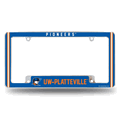 Wisconsin-Platteville Pioneers Classic Chrome  License Plate Frame