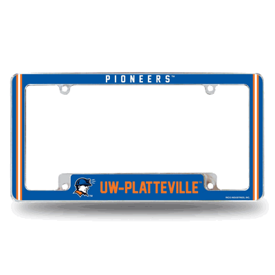 Wisconsin-Platteville Pioneers Classic Chrome  License Plate Frame