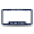 Wisconsin-Stout Blue Devils Classic Chrome Auto License Plate Frame