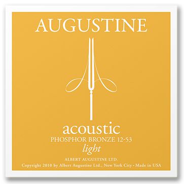 Augustine Phosphor Bronze Acoustic Guitar Strings AC-L Light 12-53