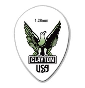 Clayton Acetal Guitar Picks - Small Teardrop ST126 1.26mm 72 Refill Bag