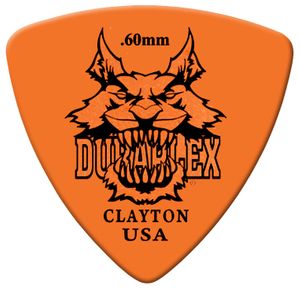 Clayton Duraplex Rounded Triangle Guitar Picks  DXRT60 .60mm 12 Pack