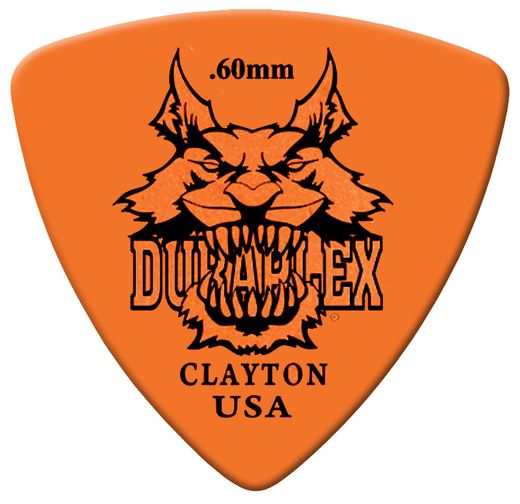 Clayton Duraplex Rounded Triangle Guitar Picks  DXRT60 .60mm 12 Pack