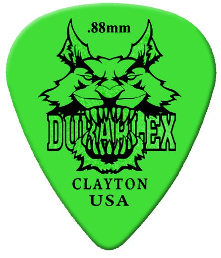 Clayton Duraplex Standard Guitar Picks DXS88 .88mm 12 Pack