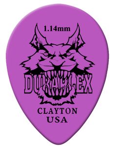 Clayton Duraplex Teardrop Guitar Picks DXST114 1.14mm 12 Pack