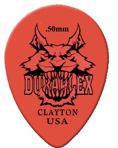 Clayton Duraplex Teardrop Guitar Picks DXST50 .50mm 12 Pack