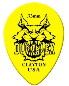 Clayton Duraplex Teardrop Guitar Picks DXST73 .73mm 12 Pack