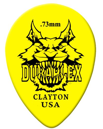 Clayton Duraplex Teardrop Guitar Picks DXST73 .73mm 12 Pack
