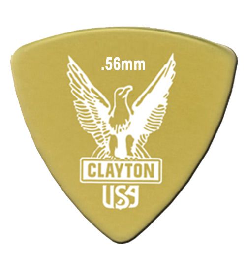 Clayton Ultem Guitar Pick - Rounded Triangle URT56 .56mm 48 Refill Bag