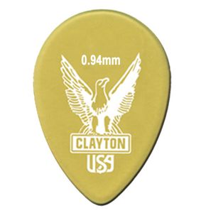 Clayton Ultem Small Teardrop Guitar Picks UST94 .94mm 48 Refill Bag