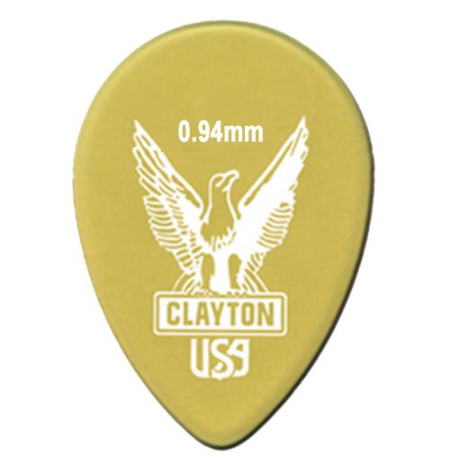 Clayton Ultem Small Teardrop Guitar Picks UST94 .94mm 48 Refill Bag
