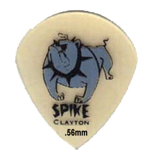 Clayton Ultem Spike Guitar Picks - Small Teardrop USSD56 .56mm 12 Pack