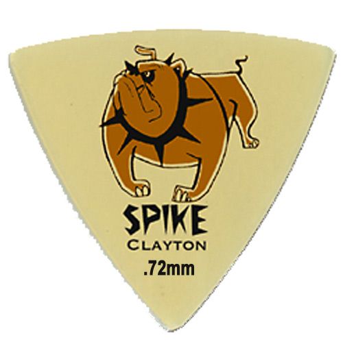 Clayton Ultem Spike Guitar Picks -Triangle USST72 .72mm 12 Pack