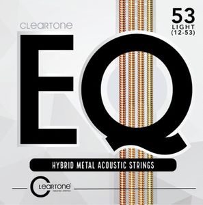 Cleartone EQ Hybrid Metal Acoustic Guitar Strings 7812 Light 12-53