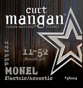 Curt Mangan Fusion Matched Monel Electric/Acoustic Guitar Strings