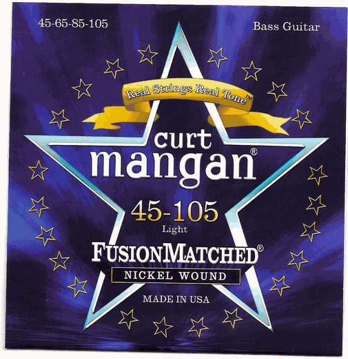 Curt Mangan Fusion Matched Nickel Wound Bass Guitar Strings 45-105