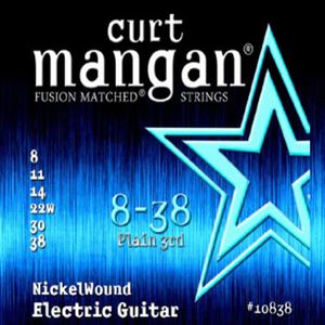 Curt Mangan Fusion Matched Nickel Wound Electric Guitar Strings 10838 Extra Super Light 8-38