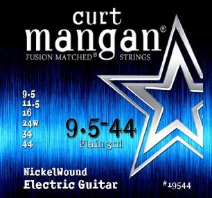 Curt Mangan Fusion Matched Nickel Wound Electric Guitar Strings 19544 Extra Light Plus 9.5-44