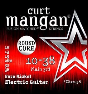 Curt Mangan Vintage Pure Nickel Round Core Electric Guitar Strings CS17038 Jimi Hendrix Gauges 10-38