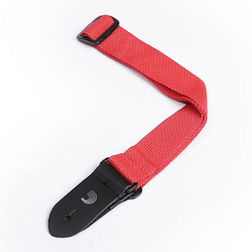 D'Addario 1.5" Polypropolene Ukulele Strap PWSUKE301 Red