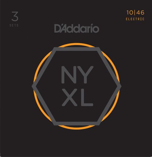 D'Addario 3 Pack NYXL Electric Guitar Strings