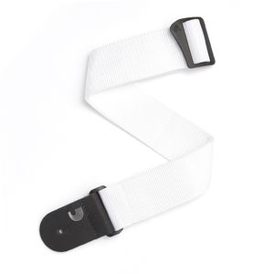 D'Addario 50 MM Polypro Guitar Strap PWS108 White
