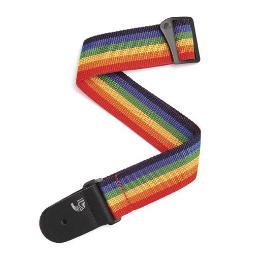 D'Addario 50 MM Polypro Guitar Strap PWS111 Rainbow