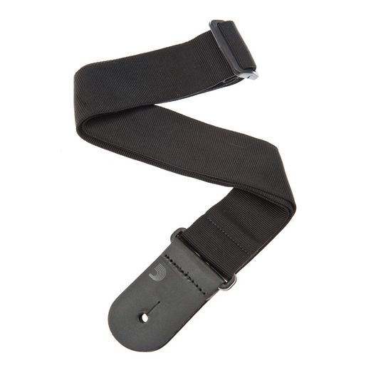 D'Addario 50F05 Woven Guitar Strap, Black Tube