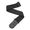 D'Addario 50F05 Woven Guitar Strap, Black Tube