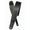 D'Addario Classic Leather Guitar Strap Black with White Stitch
