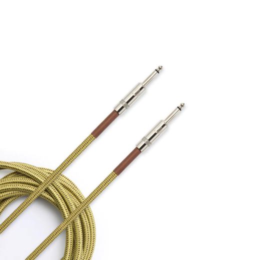 D'Addario Custom Series Braided Instrument Cable - Tweed 20'