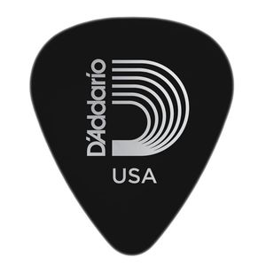 D'Addario Duralin Standard Guitar Picks - 10 Pack 1DBK7-10 Black Extra Heavy 1.5mm