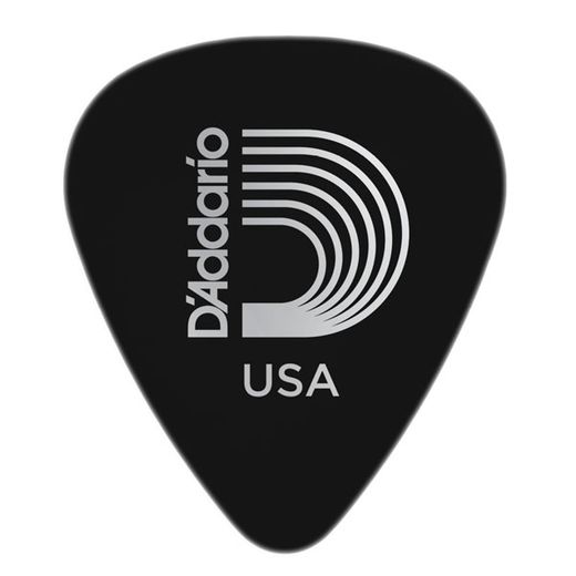 D'Addario Duralin Standard Guitar Picks - 10 Pack 1DBK7-10 Black Extra Heavy 1.5mm