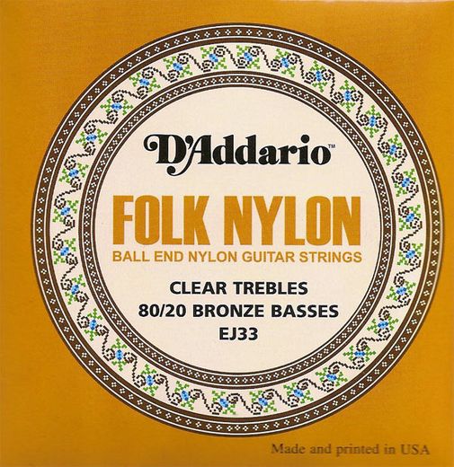 D'Addario EJ Ball End Nylon Folk Guitar Single Strings